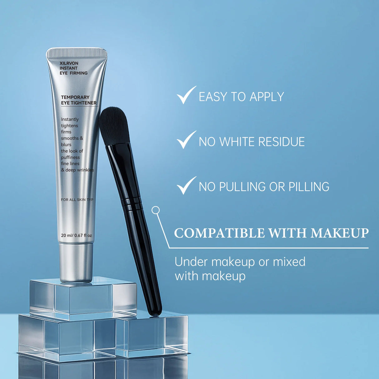Pentapeptide Complex Instant Firming Eye Cream With Caffeine For Dark Circles Puffiness Repair Eye Serum Smooth Skin Care