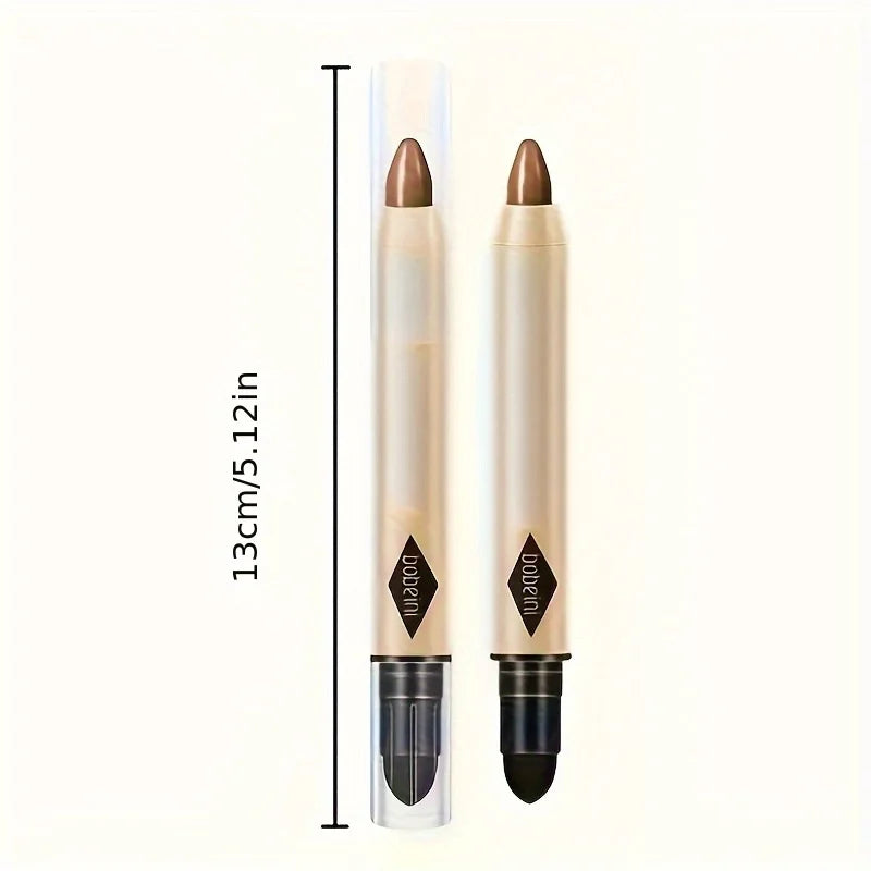 6pcs Highlighter Eyeshadow Pencil Shimmer Glitter Contouring Double-headed Eyeshadow Stick Lazy Eyeshadow Makeup