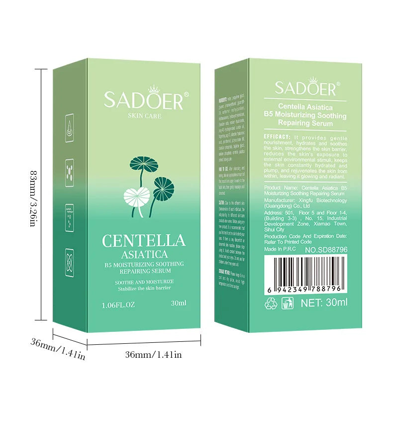 Asiatic Centella Face Serum Reduce Facial Redness Lifting Firming Faded Wrinkles Whitening Facial Essence Skin Care Product