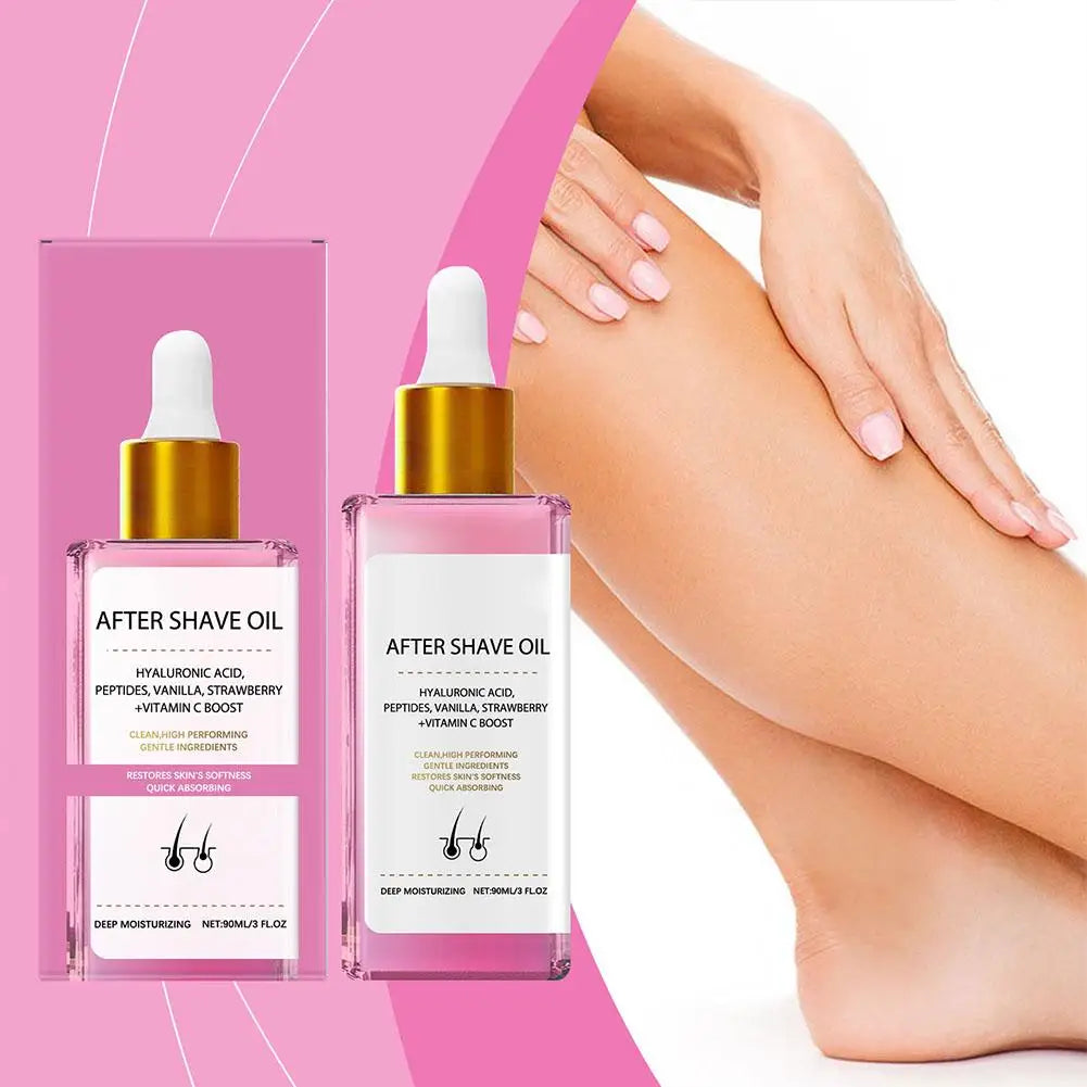 Hair Removal Care - 90ml Strawberry Hair Removal Aftercare Oil, 60g Hair Removal Cream, For Armpit Leg Arm Hair Growth Inhibitor