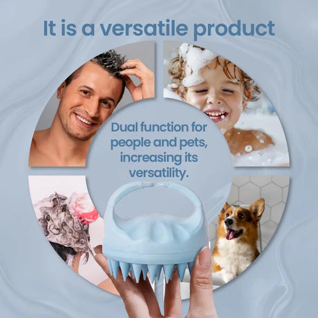 Hair Scalp Massager Shampoo Brush Scalp Exfoliator for Dandruff Removal for Hair Growth Wet Dry Scalp Exfoliator Brush