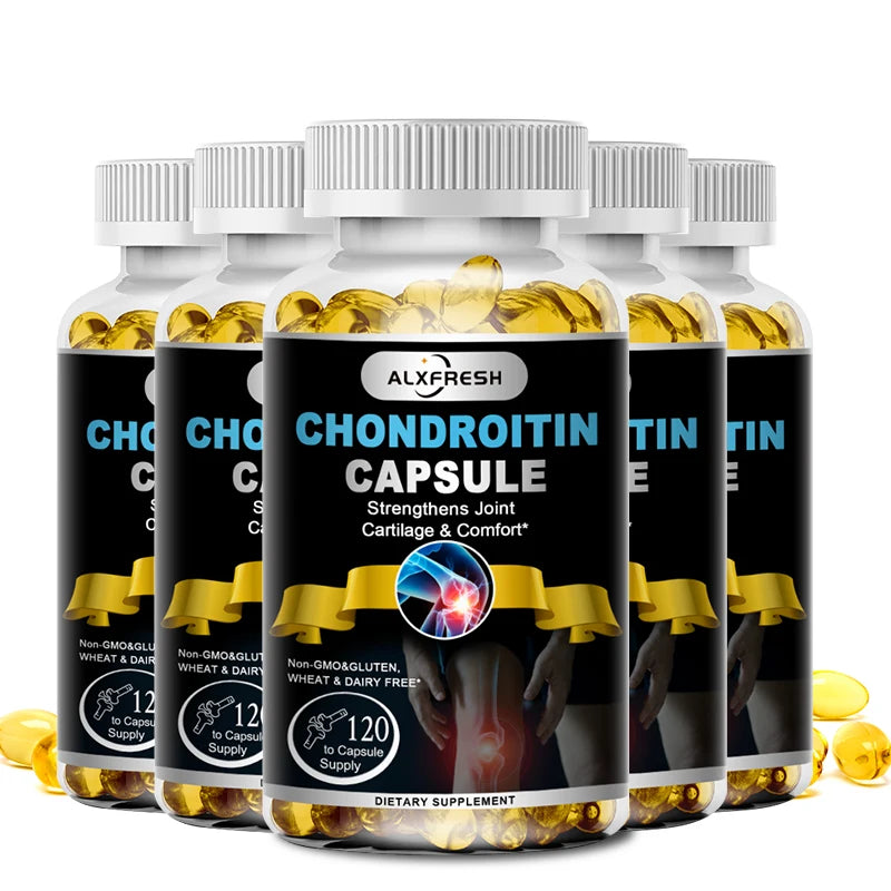 Alxfresh Chondroitin Glucosamine Capsules Turmeric Tablet for Knee, Joint Health, Bone Quickly Nutrition Supplement