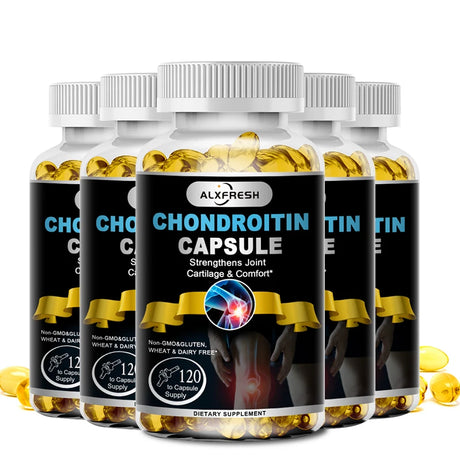 Alxfresh Chondroitin Glucosamine Capsules Turmeric Tablet for Knee, Joint Health, Bone Quickly Nutrition Supplement