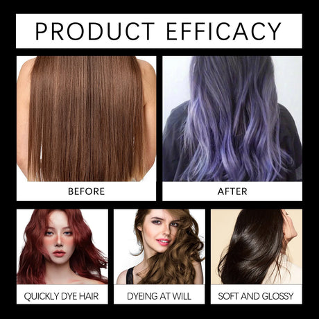 EELHOE Hair Dye Shampoo Nova Hair Instant Dye Shampoo Men Women Quick Easy Safe Hair Color Gray Hair Coverage Nourish Scalp