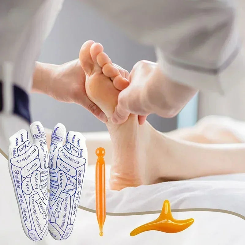 Physiotherapy Foot Care Massage Relieve Tired Feet Sock Acupressure Foot Massager Reflexology Socks Foot Acupoint Massage Tool