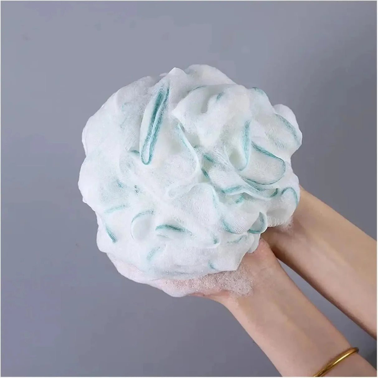 Bath Shower Loofah Sponge, 1 PCS Shower Sponge Cleaning Bath Loofa Body Scrubber Balls, Bathing Sponges for Women and Men, Green