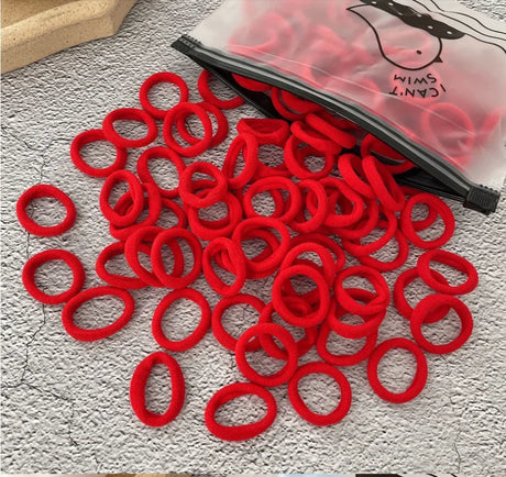 50/100Pcs Hair Bands for Children Colorful Nylon Scrunchie Hair Ties Rubber Band Kids Elastic Hair Leagues Girl Accessories