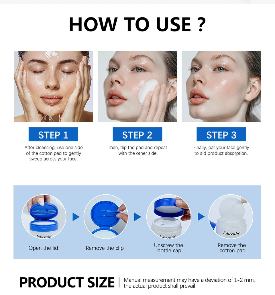 Zero Pore Toner Pads Control Oil Reduce Sebum Exfoliate Deep Clean Refines Pores Antioxidant Skincare Treatment skincare korean