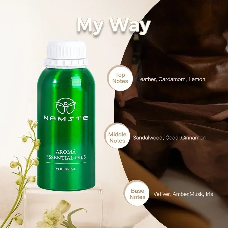 NAMSTE 500ml luxury Essential Oils Pure Natural for Diffuser humidifier Aromatherapy Jasmine Orchid Aroma Oil perfume spray