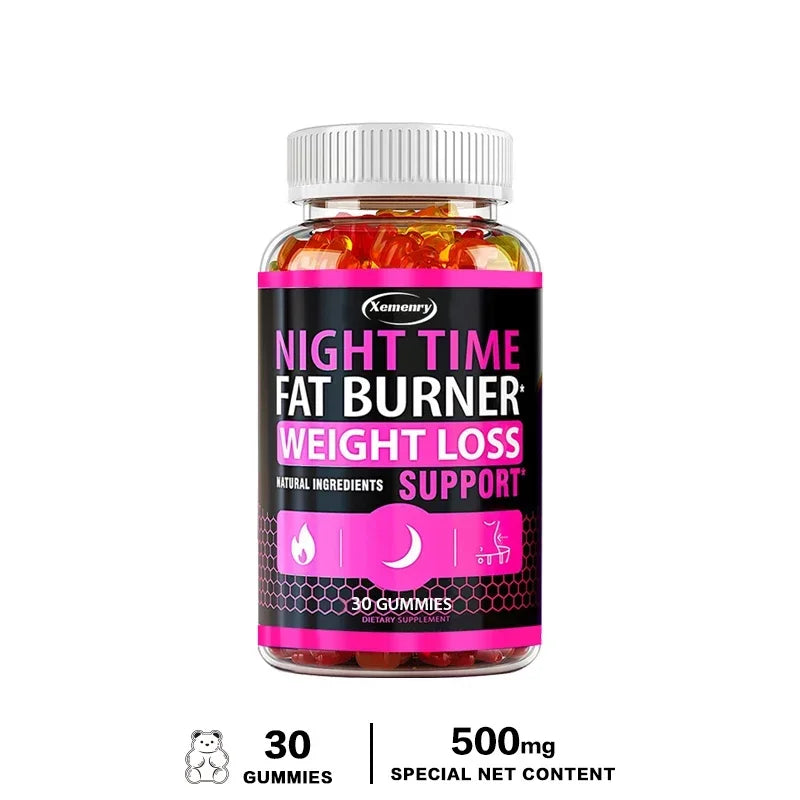 Nighttime Metabolism Gummies - Tone Up Capsules for Bloating & Metabolism, Appetite Suppressant