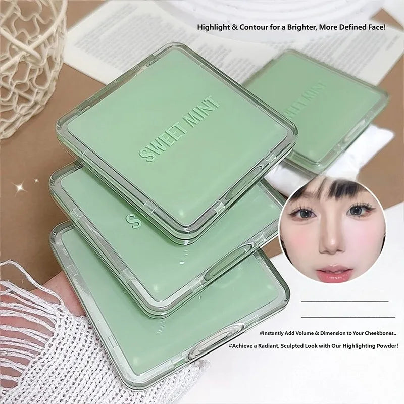 All-in-One Contour Palette Makeup Pearlescent Highlighter&Matte Nose Shadow Shimmer Sculpt&Define Beauty Natural Finish Cosmetic