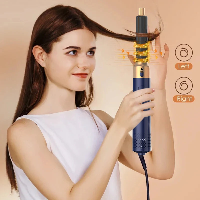 5 in 1 Hair Styler Powerful Fast Drying Ionic Hair Dryer High Speed Hot Comb Brush Set Professional Hair Straightener