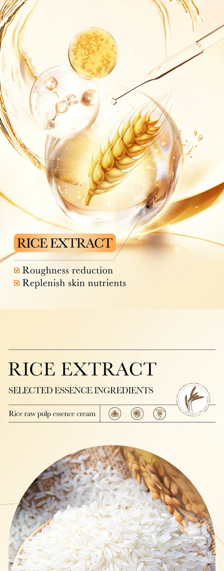 BIOAQUA White Rice Raw Pulp Face Cream Facial Moisturizing Brightening Firming Hydrating Day Creams Facial Cream Face Skin Care