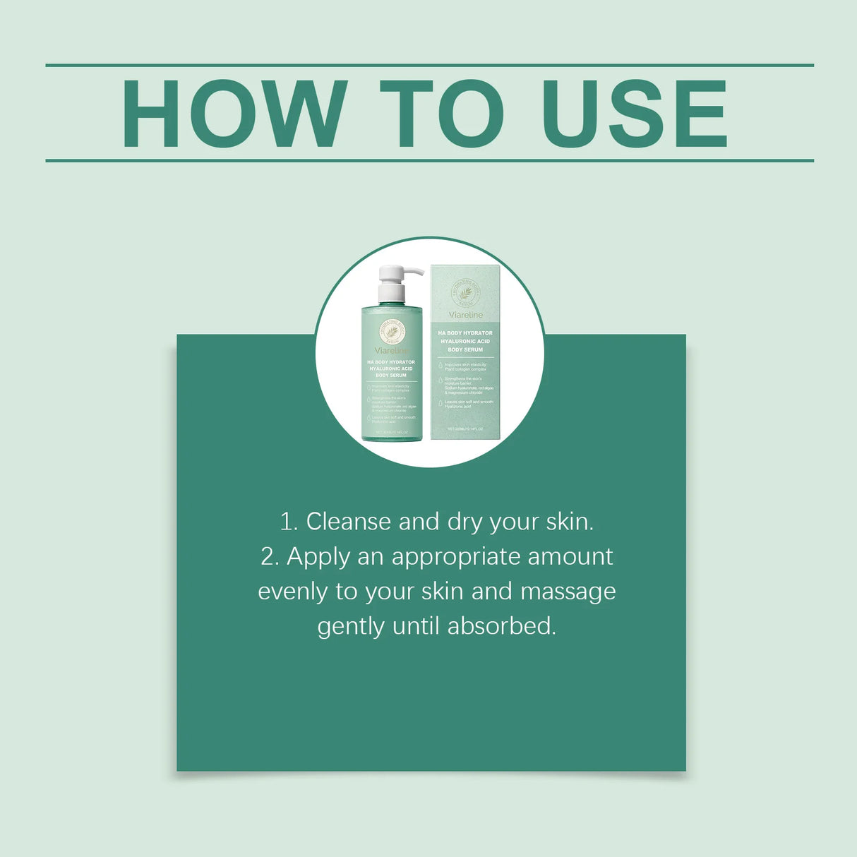 Hyaluronic Acid Body Serum for Dry Rough Skin Strengthen Moisture Barrier Enhances Elasticity Refreshing Smoothing Skin Care