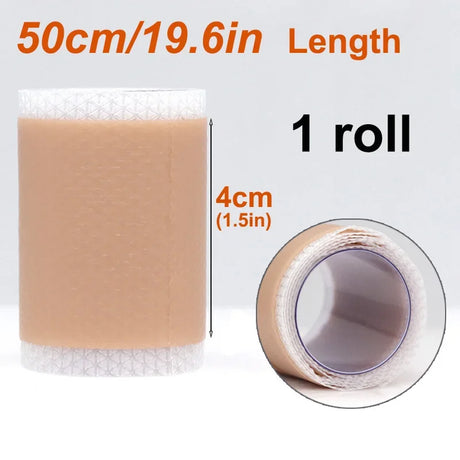 Silicone Scar Sheets - Reusable Scar Tape for Keloid, C-Section, Surgery, Burn, Acne - Waterproof, Hypoallergenic, Latex-Free