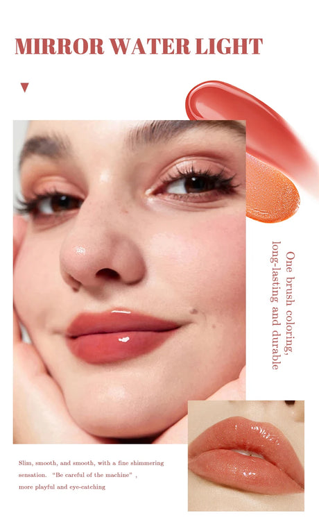 6pcs/set Small bottle Hydrating Jelly Lip Oil long-lasting Moisturizing smooth shimmering Lip Hydrating Liquid
