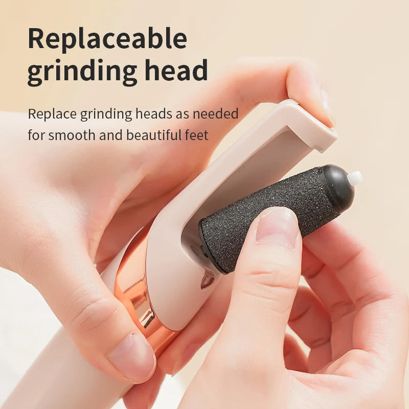 HOMEFISH Electric Foot Grinder Automatic Foot Callus Rubbing Pedicure Dead Skin Callus Remover for Foot Beauty Machine