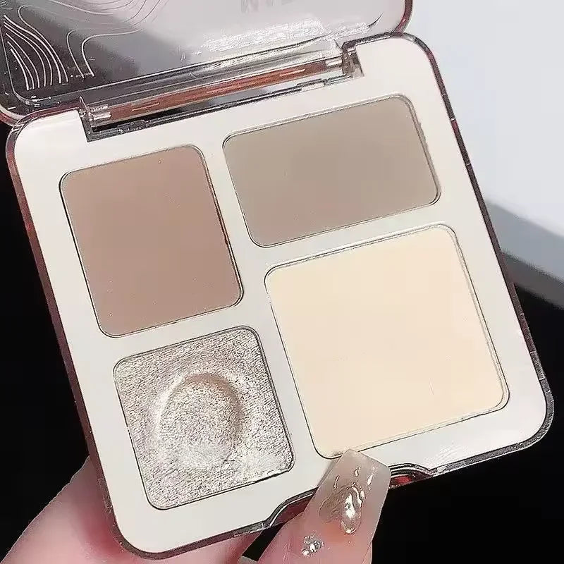 Natural Stereoscopic Face Powder Palette Matte Bronzer Contour Shading Multifunctional Highlighter Cosmetic Blush gift