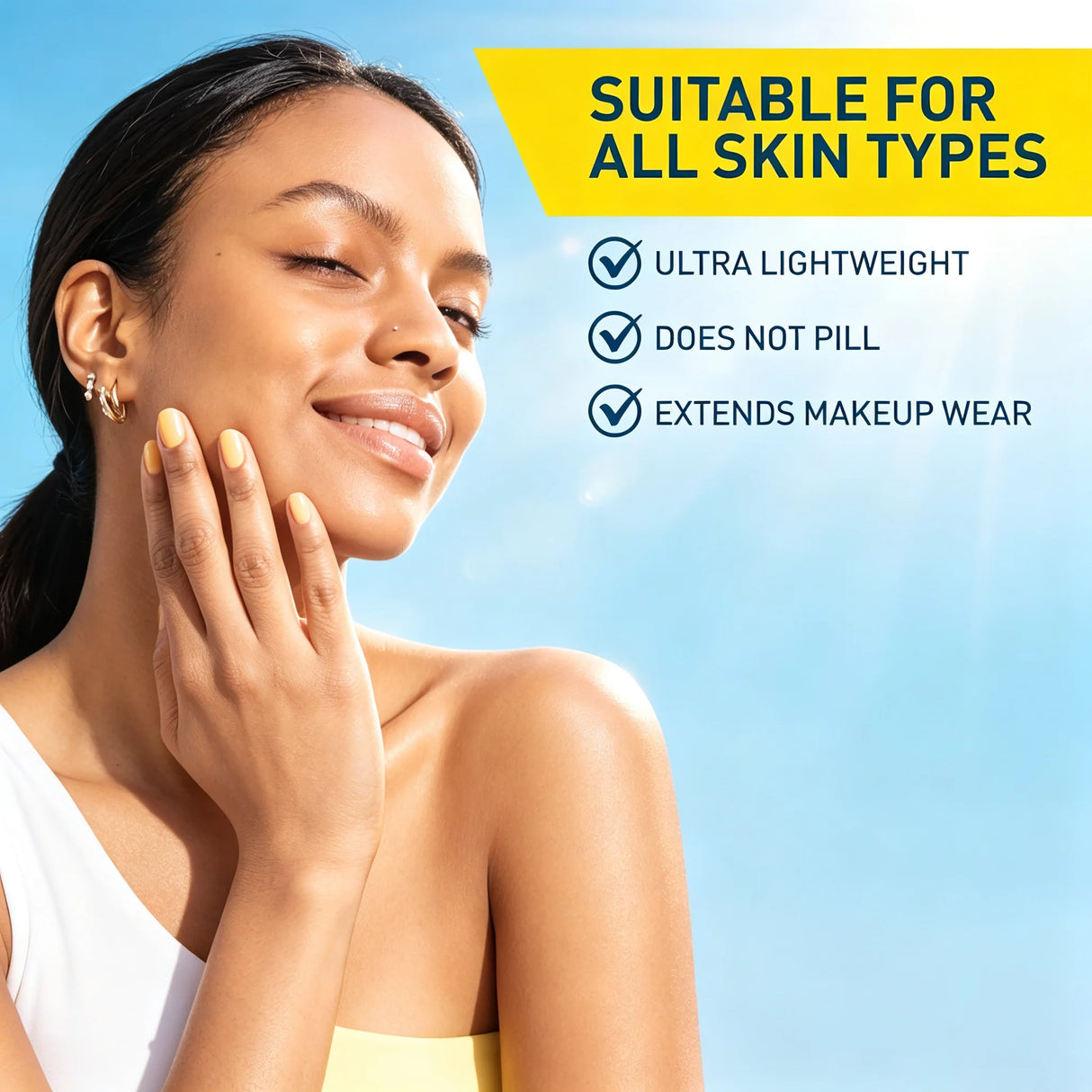 CeraVe Invisible Mineral Sunscreen SPF 50, Face for Sensitive Skin, Niacinamide, Ceramides, Vitamin E, Oil Free, 1.62 oz