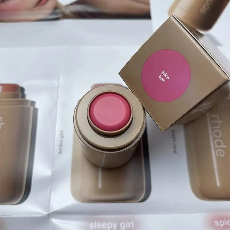 Makeup Cheek Blush Cream Blusher Stick Lip Gloss Phone Case for iPhone 16 17 Pro Max Piggy Sprinkle Sun Soak Tan Line Lipstick