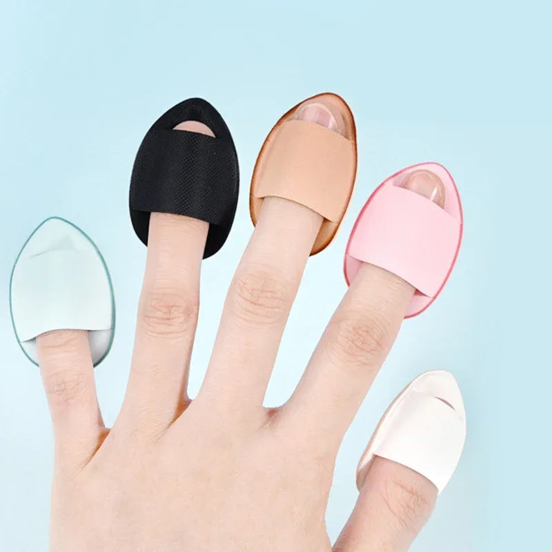 5/10Pcs Mini Finger Puff Foundation Small Air Cushion Powder Sponge Face Concealer BB Cream Cosmetic Applicator Makeup Tools