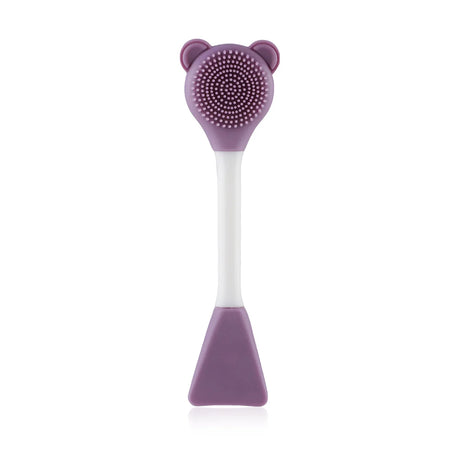 Bear Silicone Double Head Face Mask Brush Facial Exfoliate Blackhead Removal Cleanser Brush Mud Film Facial Brush Skin Care Tool