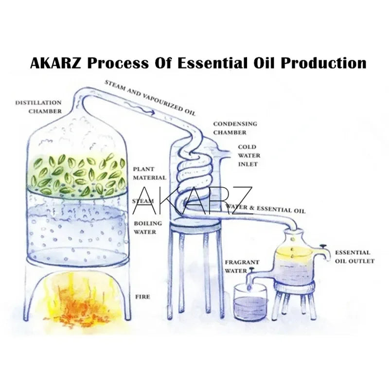 AKARZ Rose Essential Oil Natural for Skin Body Hair Care Diffuser Candle Soap Making DIY Massage Aroma
