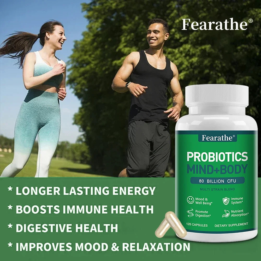 Prebiotics Probiotics & Digestive Enzymes Capsules, Support Gut Care Gastrointestinal Health, Gentle Digestion & Immune Wellness