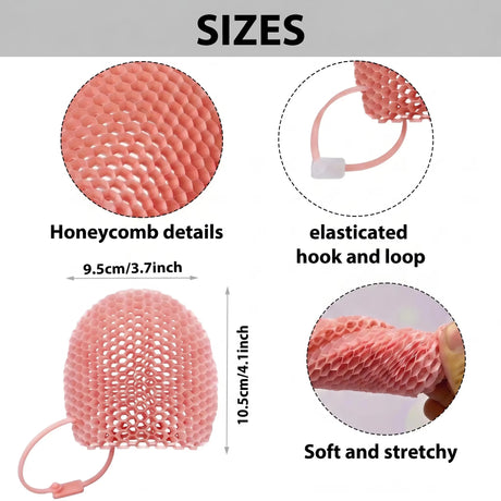 Exfoliating Bath Glove Honeycomb Body Scrubber Deep Cleansing Shower Mitt Soft Massage Sponge for Dead Skin Removal