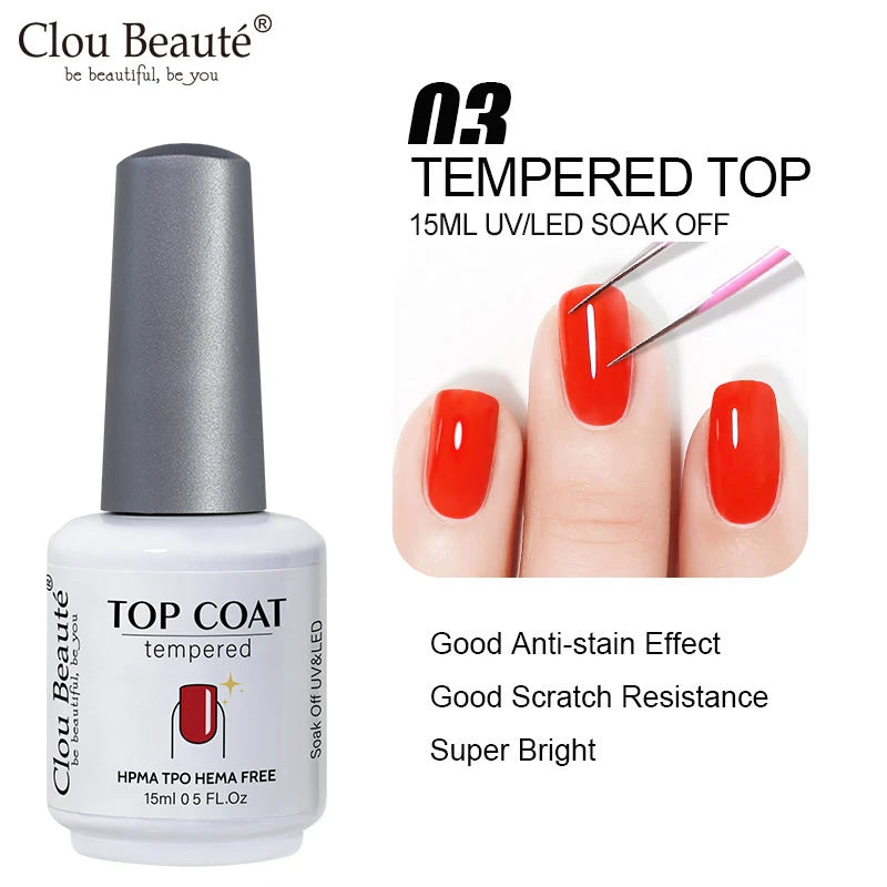 Clou Beaute Jelly Color UV Gel Manicure Summer Pink Nude Gel Nail Rainbow Nail Supplies For Professionals Semi-permanent Varnish