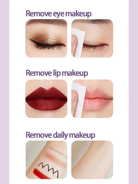 OTW grape seed makeup remover wipes are gentle and not tight, suitable for eyes, lips, and face, and are portable makeup remover