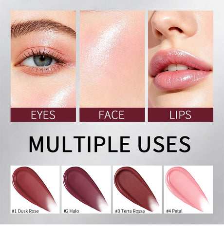 Lip & Cheek Dual-use Balm Brighten Nourishing Formula Smooth Fresh Texture Long-lasting Hydration Magnetic Case Design 2in1 Balm