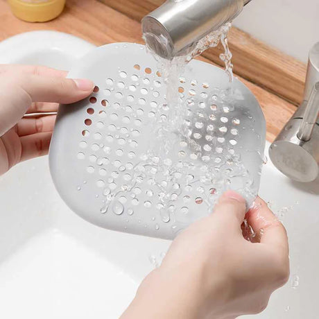 Square Silicone Drain Sticker Bathroom Sewer Hair Filter Drain Cover Household Bathroom Drain Mat