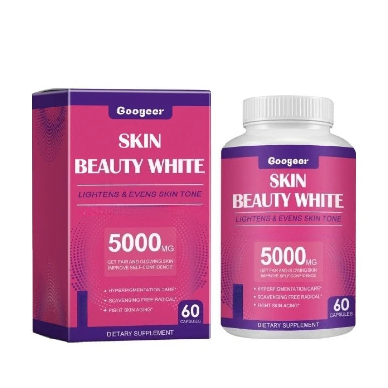 Vitamin C Skin Beauty Capsules for Adults, Daily Wellness, Radiance and Healthy-Looking Skin Support, 60 Count, Easy-to-Take