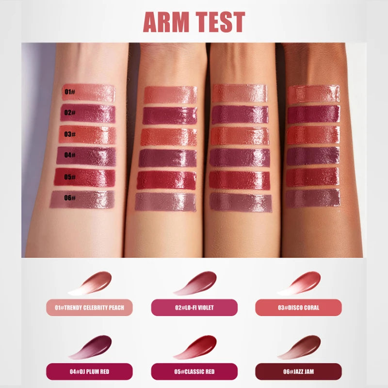 Brand Mirror Lip Gloss 5ml Non Stick To Cup Non Fading Long-lasting Moisturizing Hydrating Natural Portable Brush Head Lip Gloss