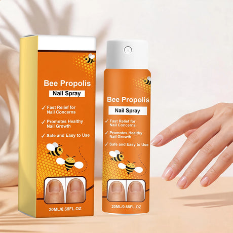 Bee Venom Nail Soothing Spray Nail Repair Treatment for Damaged&Discolored Toenail Moisturizing Nourishing Care for Brittle Nail