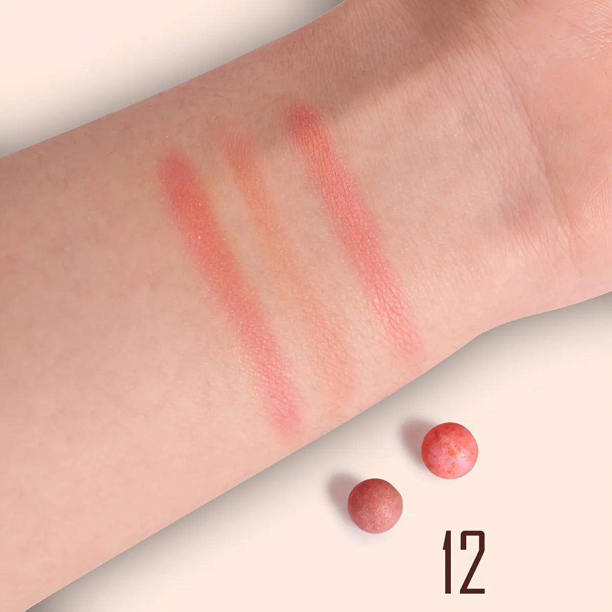 Long Lasting Roll-on Blush Shimmer Matte Finish with Brush 3D Glossy Texture for Daily Makeup Rich in Texture