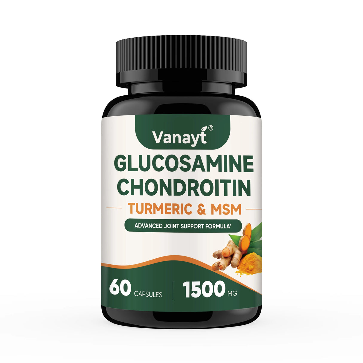 Glucosamine Chondroitin MSM Turmeric Capsules - 3x Strength, Supports Joint Health, Joint Mobility & Comfort for Men and Women