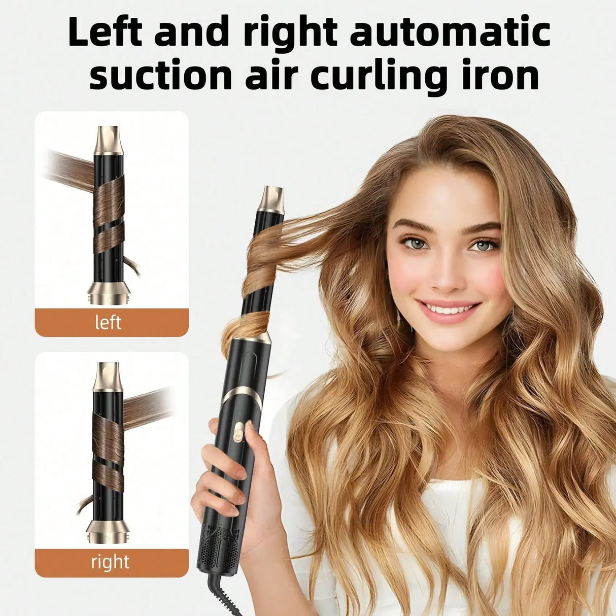 Six-In-One Hot Air Comb Foldable Curling Iron Hair Dryer Straight Roll Multi-Function Portable Hair Dryer