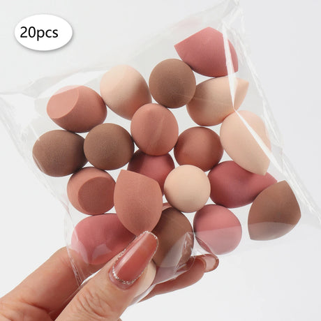 10/20/30/50/100Pcs Mini Makeup Sponge, Expands When Exposed to Water, Suitable for All Skin Types