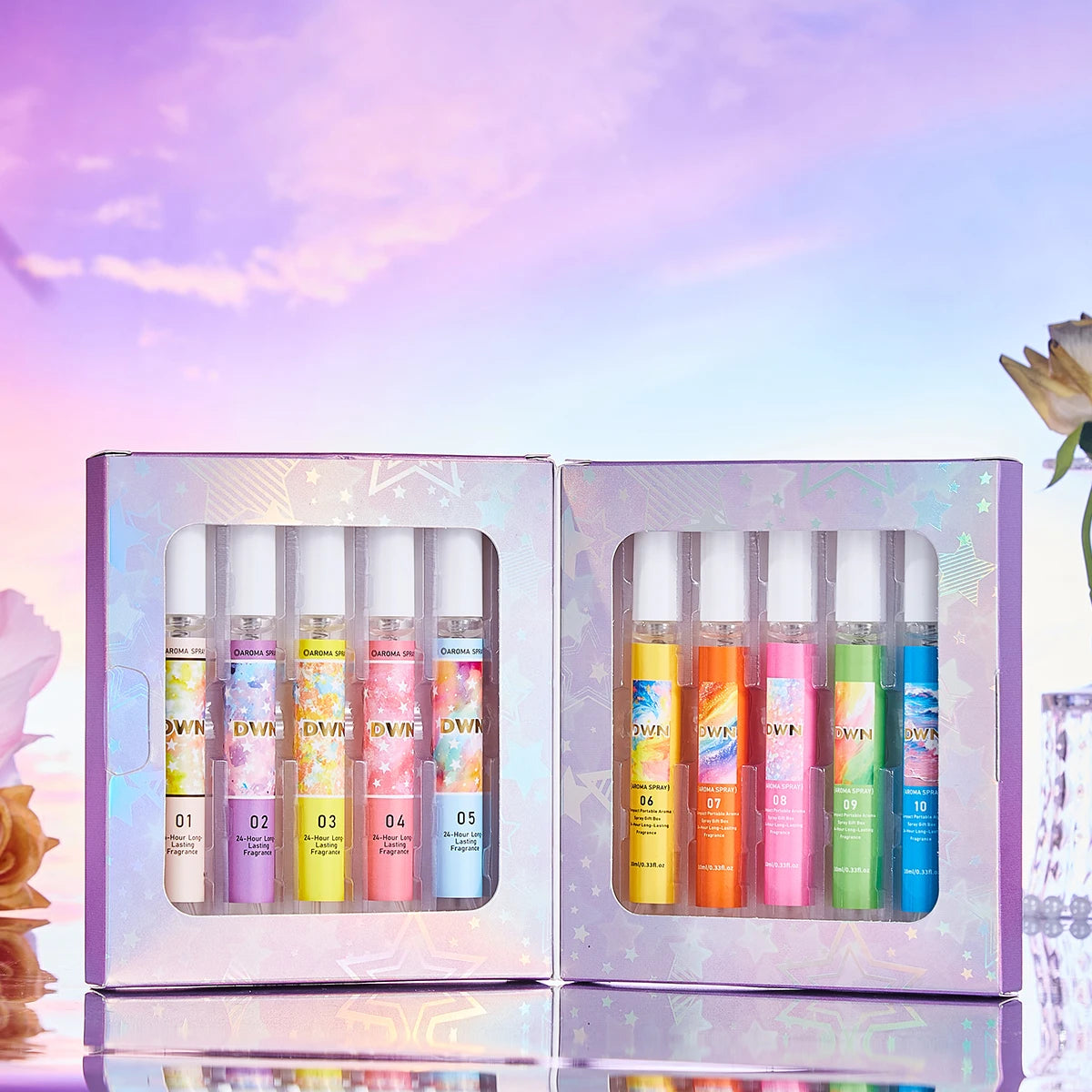 10 Piece Brazilian Inspired Summer Fragrance Gift Set Tropical Beach Vacation Long Lasting Body Spray And Oil Mist Gifts
