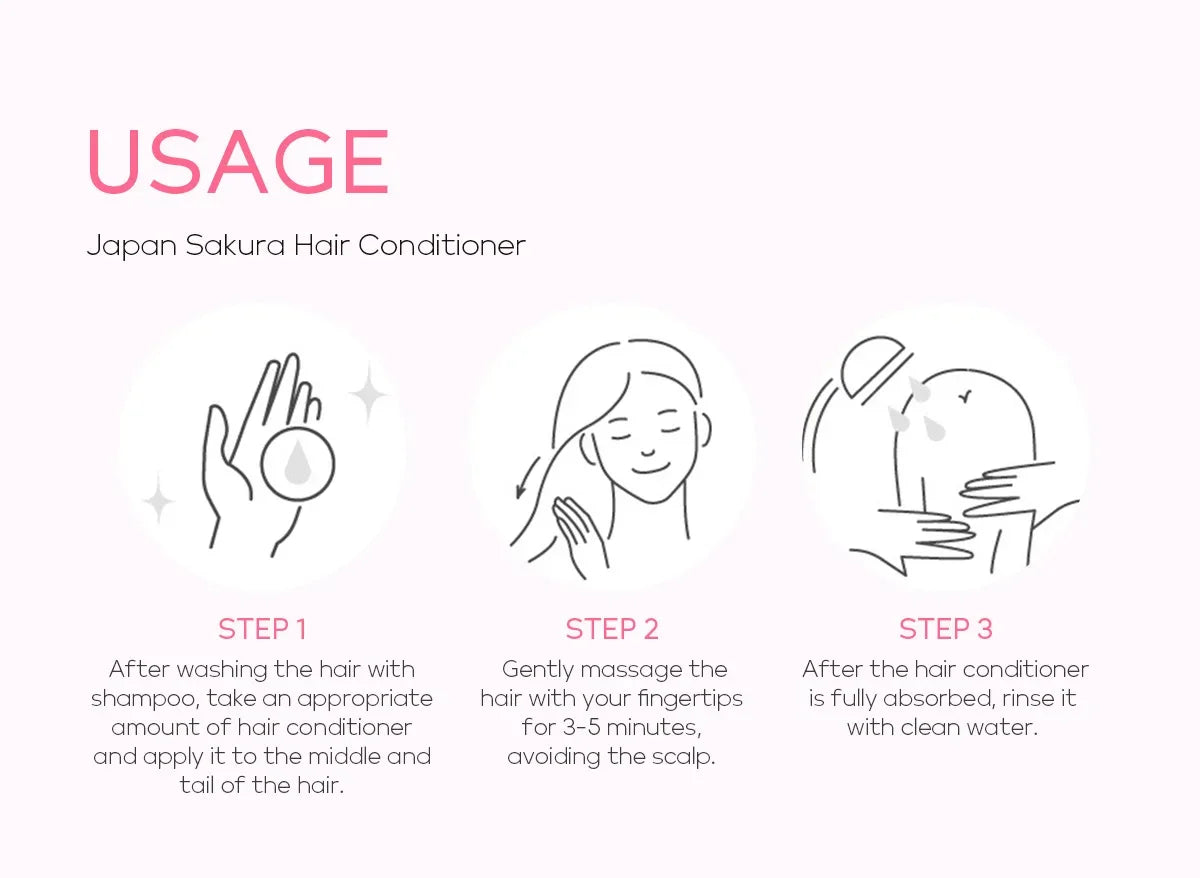 LAIKOU Japan Sakura Shampoo or Hair Conditioner Complex Oil Hair Care Repair Damaged Hair Repair Serum Oil Anti Hairs Loss