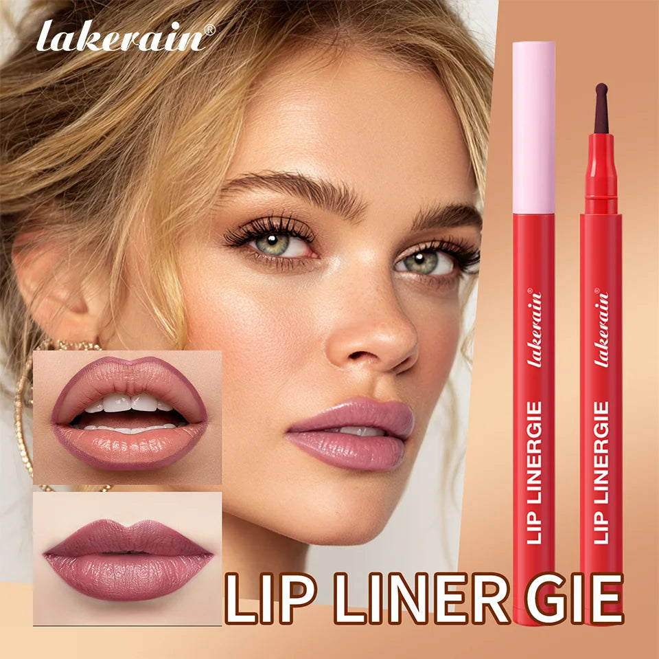 Waterproof Lip Liner Stain Lip Lingerie Long Lasting 8 Colors Transfer Proof Smudge Resistant Color No Bleed Formula Cosmetics