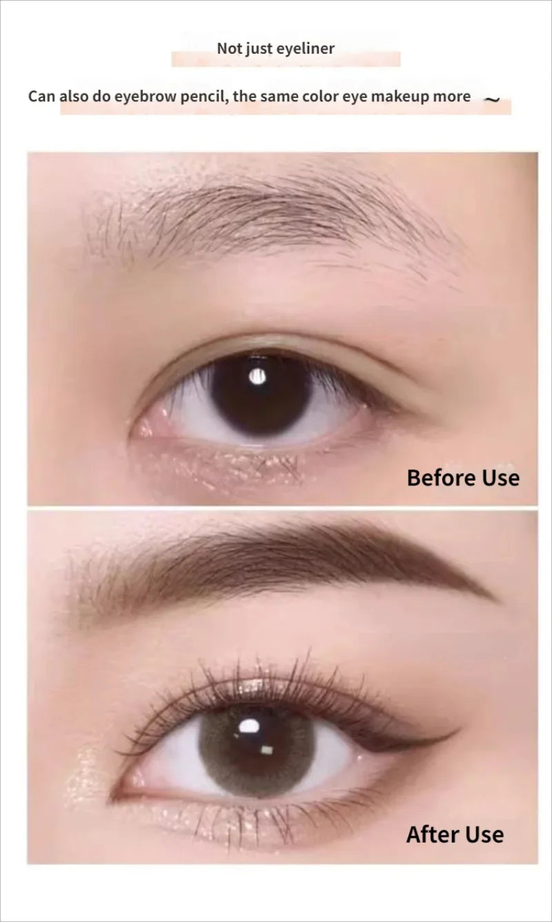 1/12Pc Waterproof Black Brown Eyeliner Pencils-Smudge-Proof Long-Lasting Beginner-Friendly Smooth High Pigmented Punk Eye Makeup