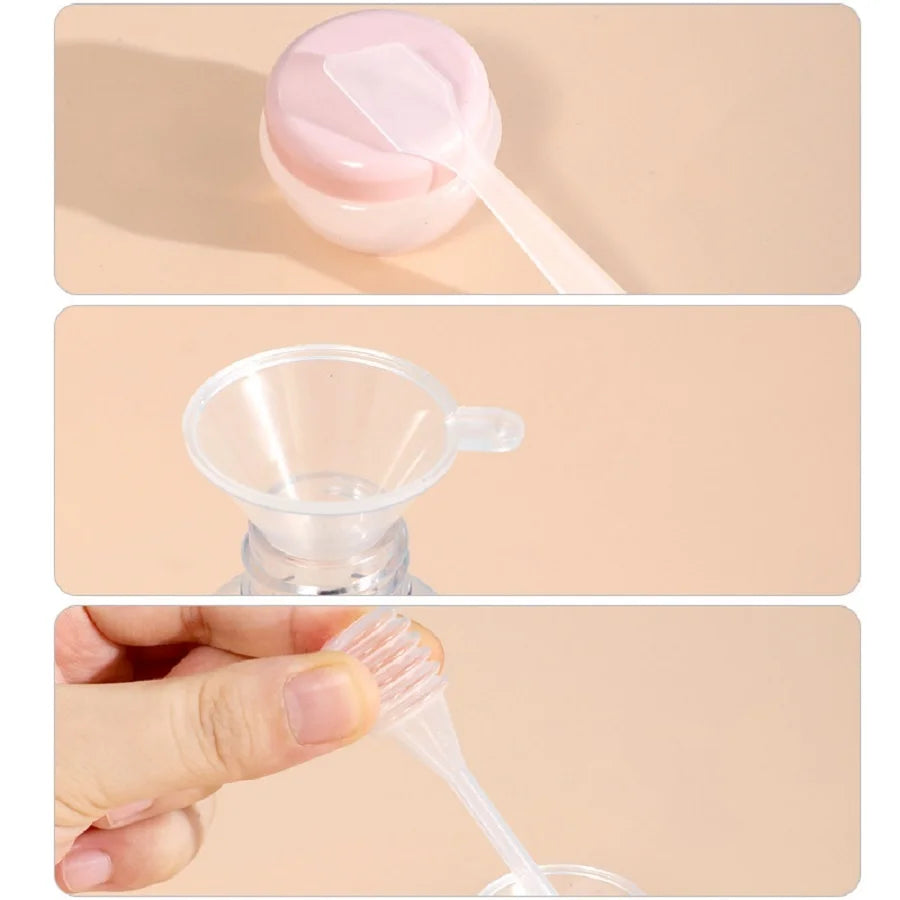 7PCS Travel Bottle Bag Wash Set Makeup Shampoo Body Wash Portable Skin Care Product Hand Cream Refillable Spray Lotion Bottle