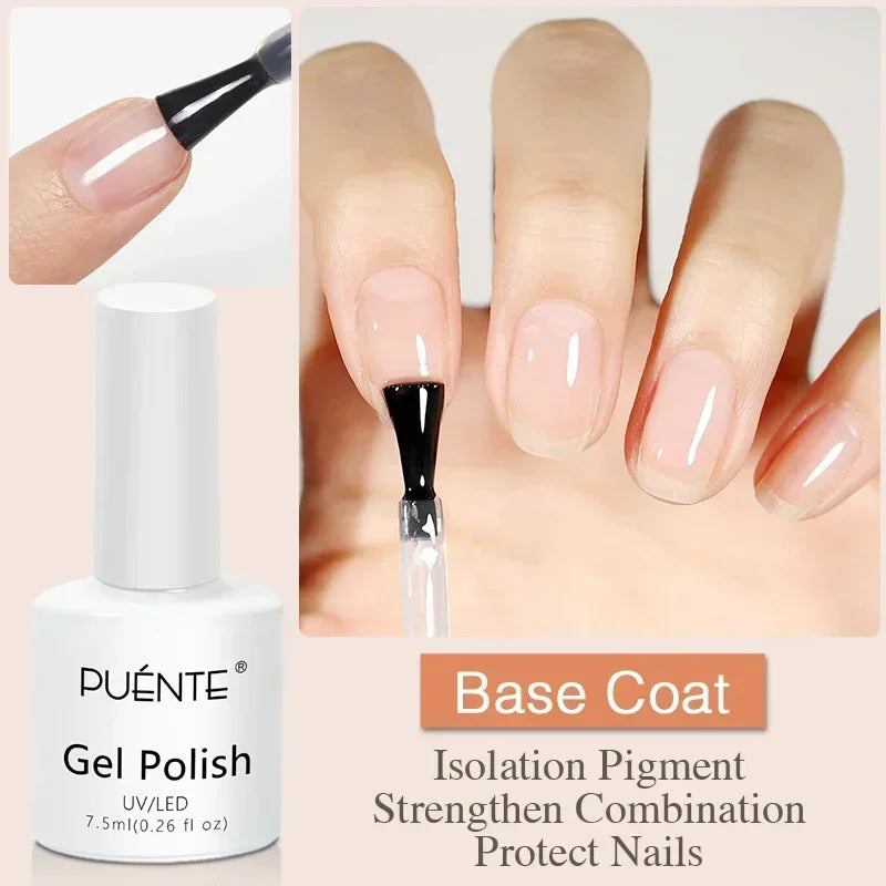 PUENTE 7.5ML Nude Shade Moonlight Cat Magnetic Gel Nail Polish Ultra-Bright Cat Eye Soak Off UV Semi-Permanent Varnish Manicure