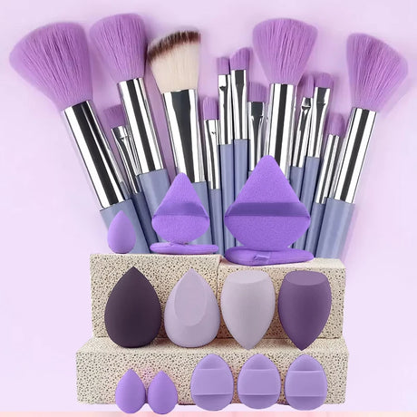 24 pcs Makeup Brush Sets Professional Cosmetics Brushes Eyebrow Powder Foundation Shadows Pinceaux Make Up Tools