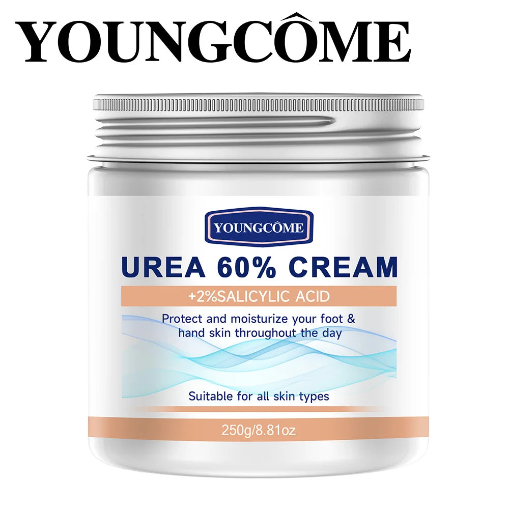 YOUNGCOME 60% urea Cream+2%salicylic Acid Moisturizing Foot Care Cream Can Moisturize Your FOOT Improving Dryness and Roughness