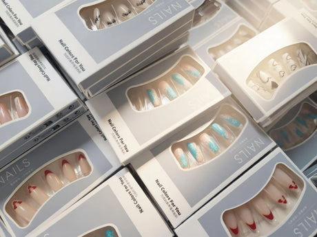 48 Pieces/96 Pieces Random Styles Press On Nails, Mixed False Nails With Various Fashion Shapes Random Delivery, Suitable For Women And Nail Art, Glamorous Painted False Nails, Must-Have For Manicure
