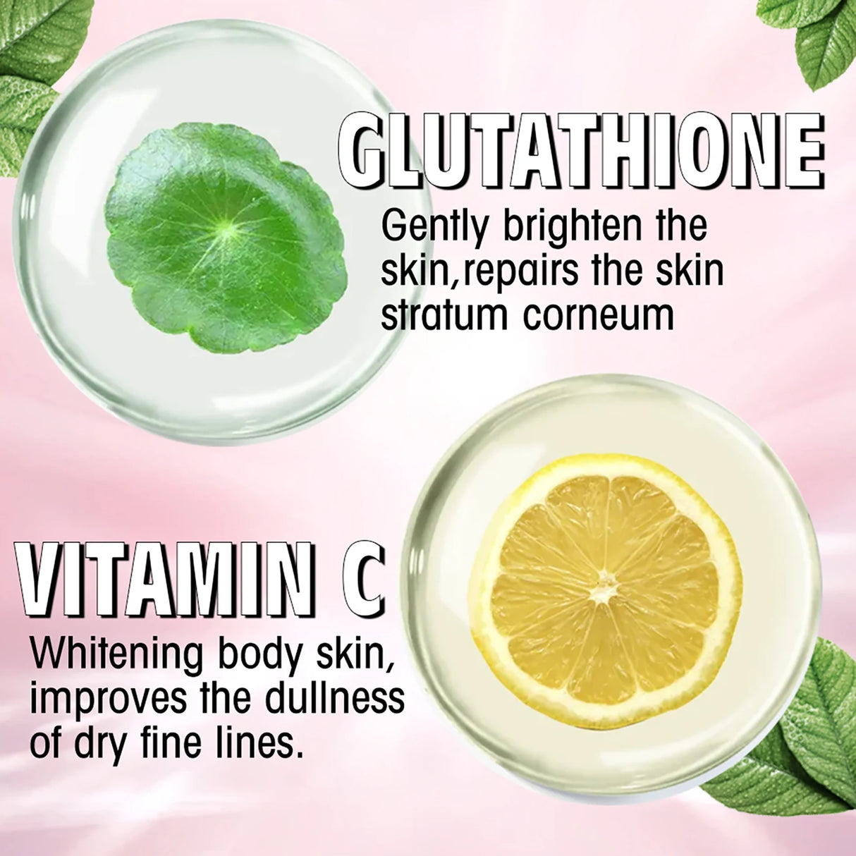 AILKE Glutathione & Vitamin C Kit, With Whitening Lotion, Moisturizing Cream, Lightening Soap, Spa Oil, Glowing Body Cream